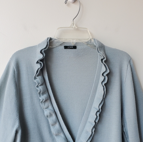 J. Crew Ruffle Button Down Cardigan - Picture 2 of 12